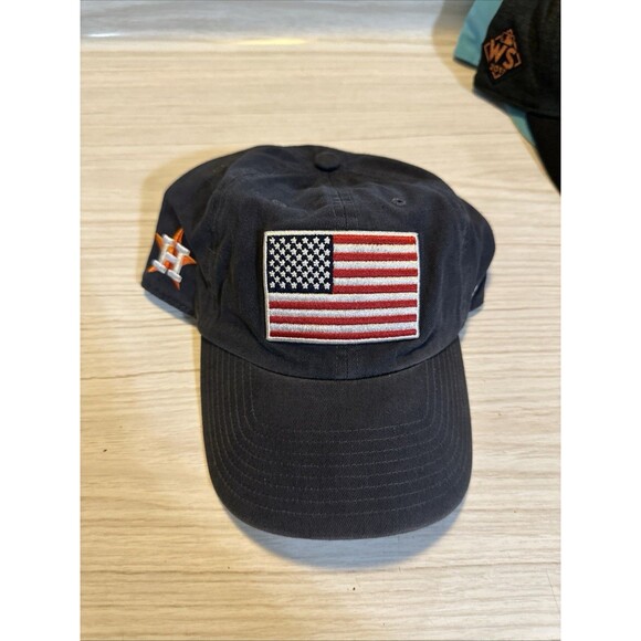 '47 Houston Astros Amercan Flag Baseball Dad Hat Adjustable Sports MLB - Picture 1 of 6